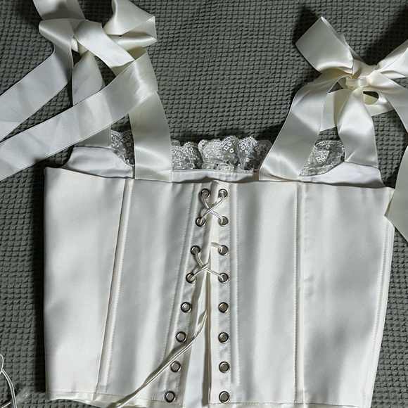 Wedding or evening corset handmade (new), regular - Picture 5 of 7
